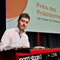 Preisverleihung "Preis des Präsidenten 2023": Pianist Lukas Langguth.
