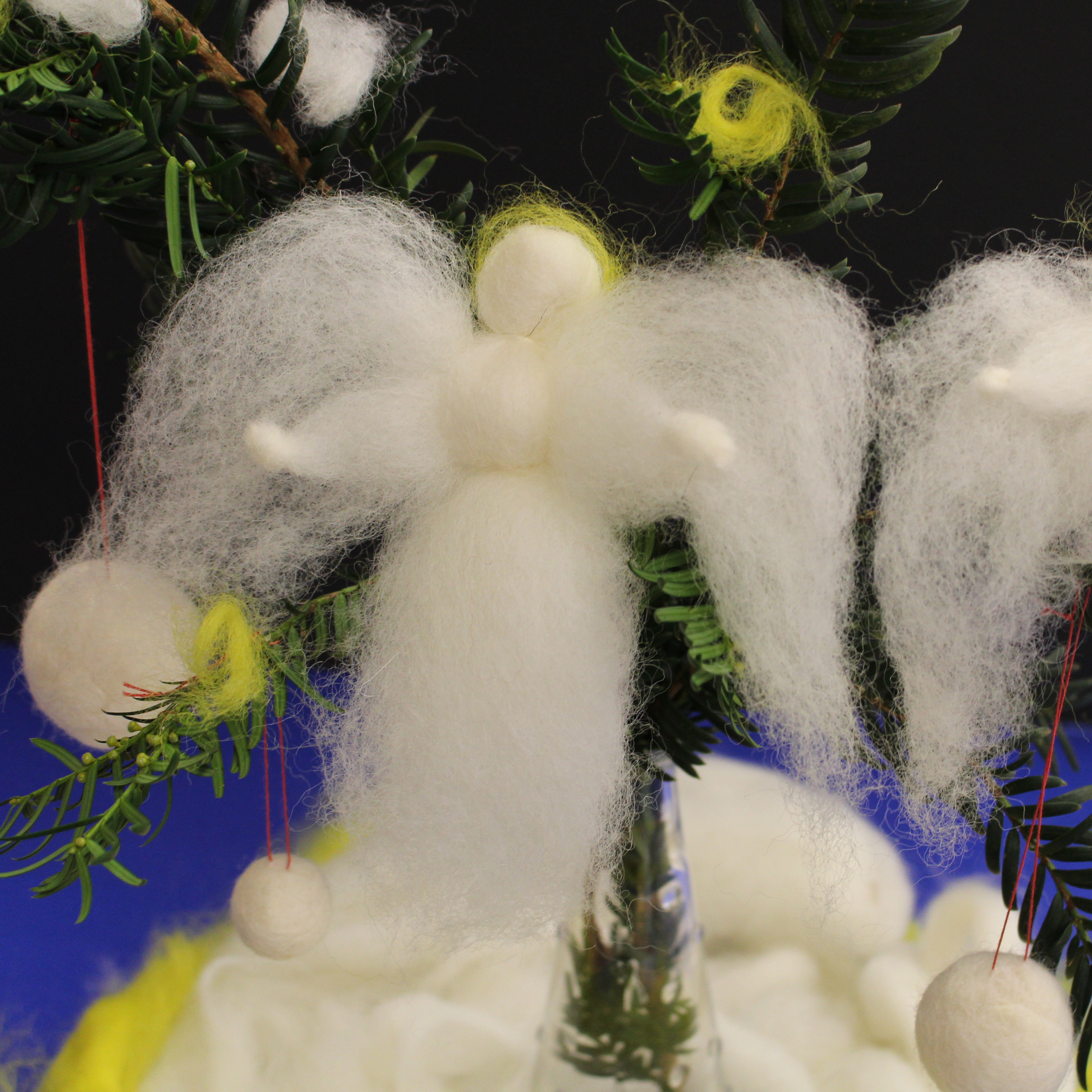 Winterdeko aus Filz