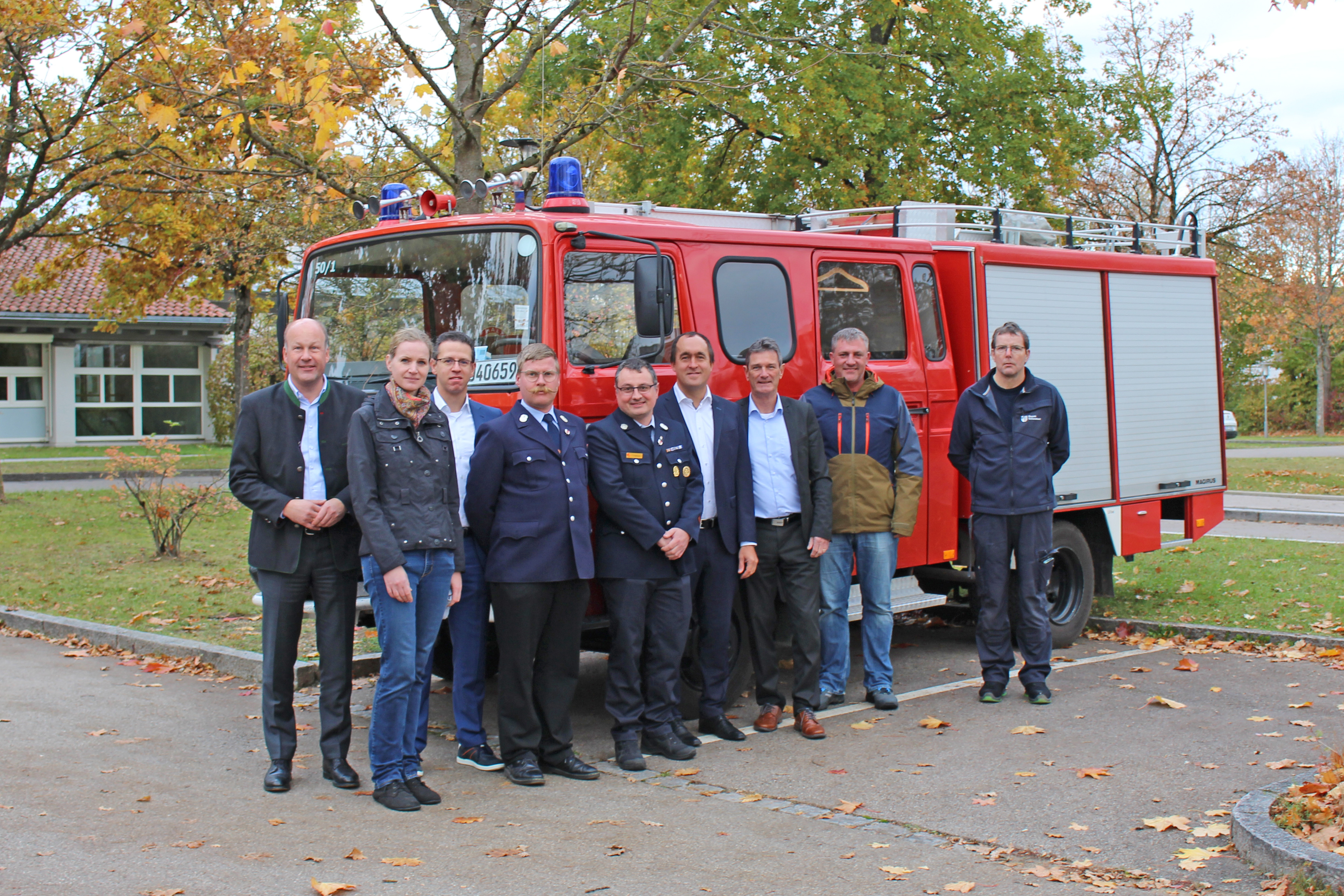 Alter Gerätewagen der Werkfeuerwehr des BKH Günzburg rückt künftig in der Ukraine aus