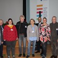 (v. l.) Andreas Jung, Uta Schick, Catherina Flader,  Johannes Leinen, Barbara Holzmann, Prof. Dr. Alkomiet Hasan, Claudia Grafen-Schilcher, Prof. Dr. Thomas Becker und Raimund Mittler.- Foto: Georg Schalk