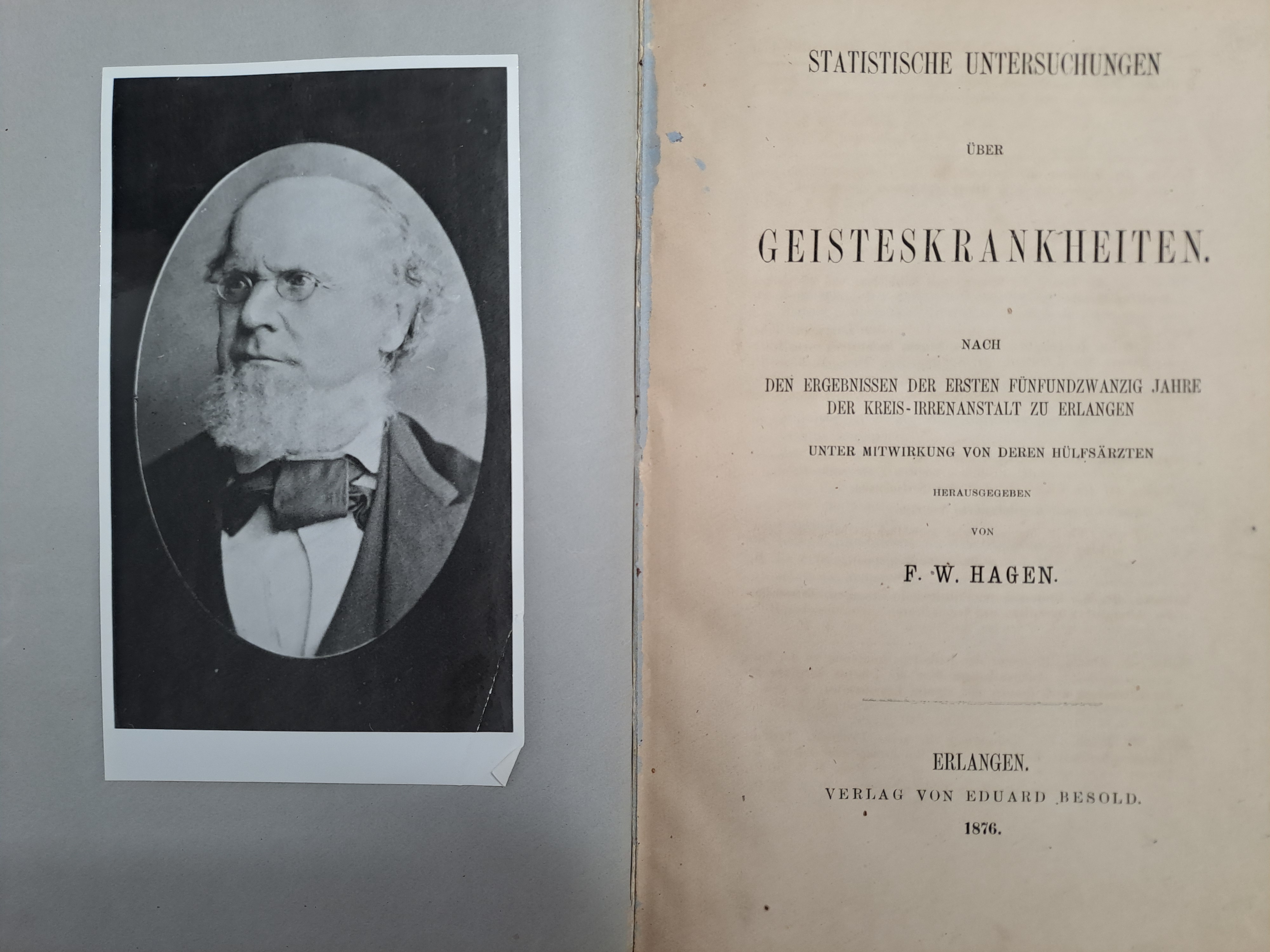 Unterlagen des ersten Irseer Anstaltsdirektors Friedrich Wilhelm Hagen - Foto: Annette Waibel, Schwäbisches Bildungszentrum Irsee