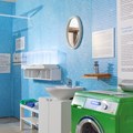 Die Ausstellung „Bist du noch zu retten? Nachhaltigkeit – bierernst & bleischwer!“ erstreckt sich über sieben Räume, die der Wohnung einer Familie nachempfunden sind. - Foto: Mira Hörter, Bezirk Schwaben (1)