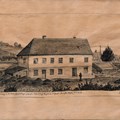 Das Irseer Gärtnerhaus - Zeichnung von Albrecht August Krauß, 1922; Repro: Grizeto-Verlag Irsee