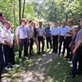 Die Teilnehmer des Bezirketags im Klosterwald Irsee Foto: Amt für Ernährung, Landwirtschaft und Forsten Kaufbeuren (Abdruck honorarfrei)