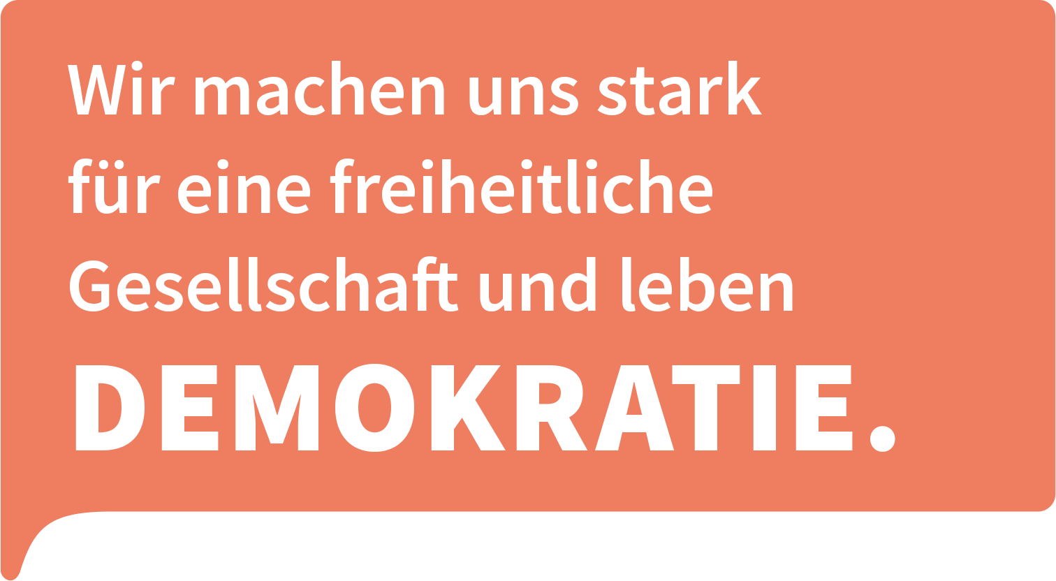 Wir machen uns stark für Gesellschaft und Demokratie.
