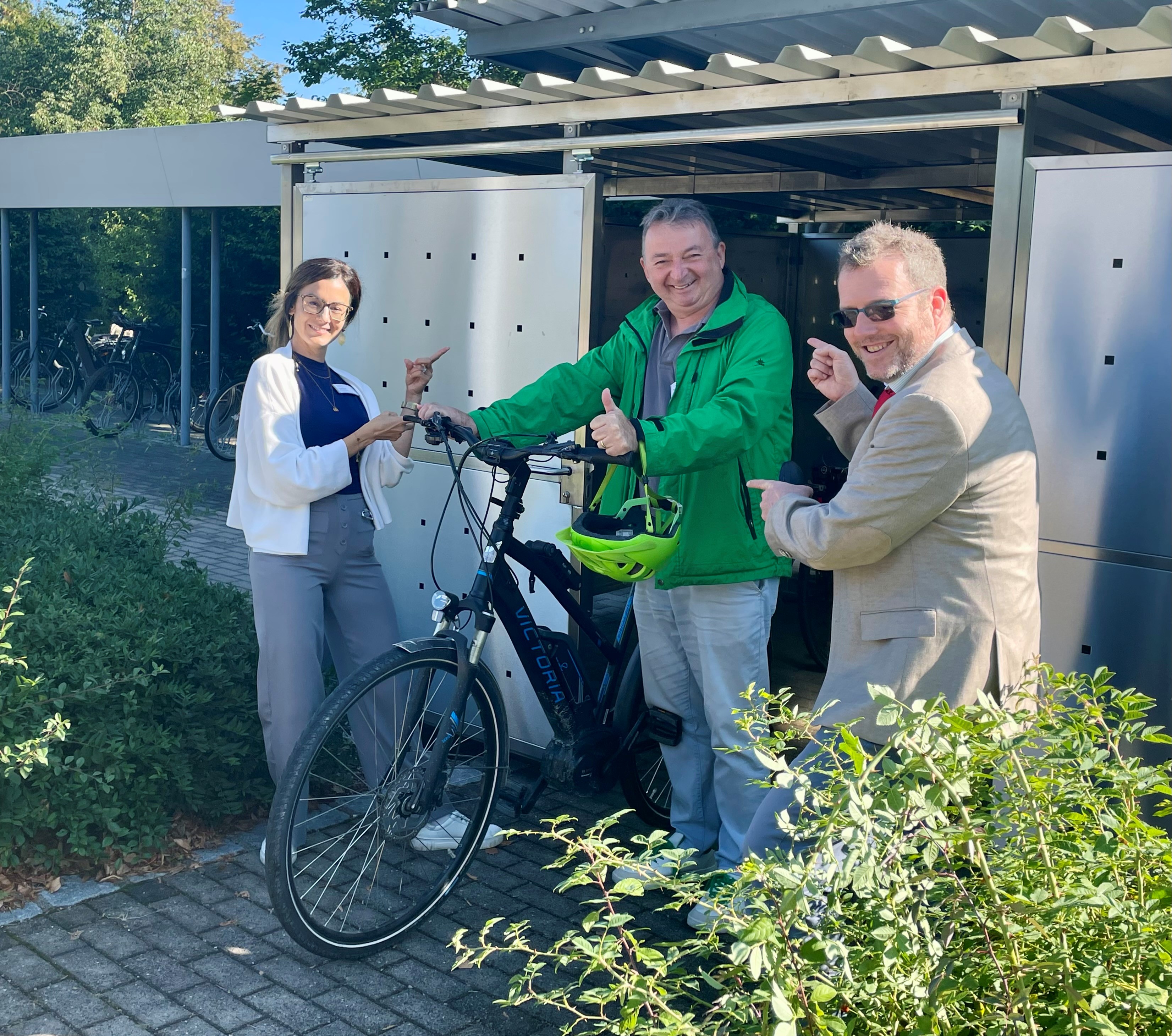Bezirkskrankenhaus Donauwörth: Fahrradgarage für die Klinikbeschäftigten