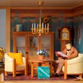 Musikzimmer in der Ausstellung "Wohntrends in Miniatur" -  Foto: Andreas Brücklmair