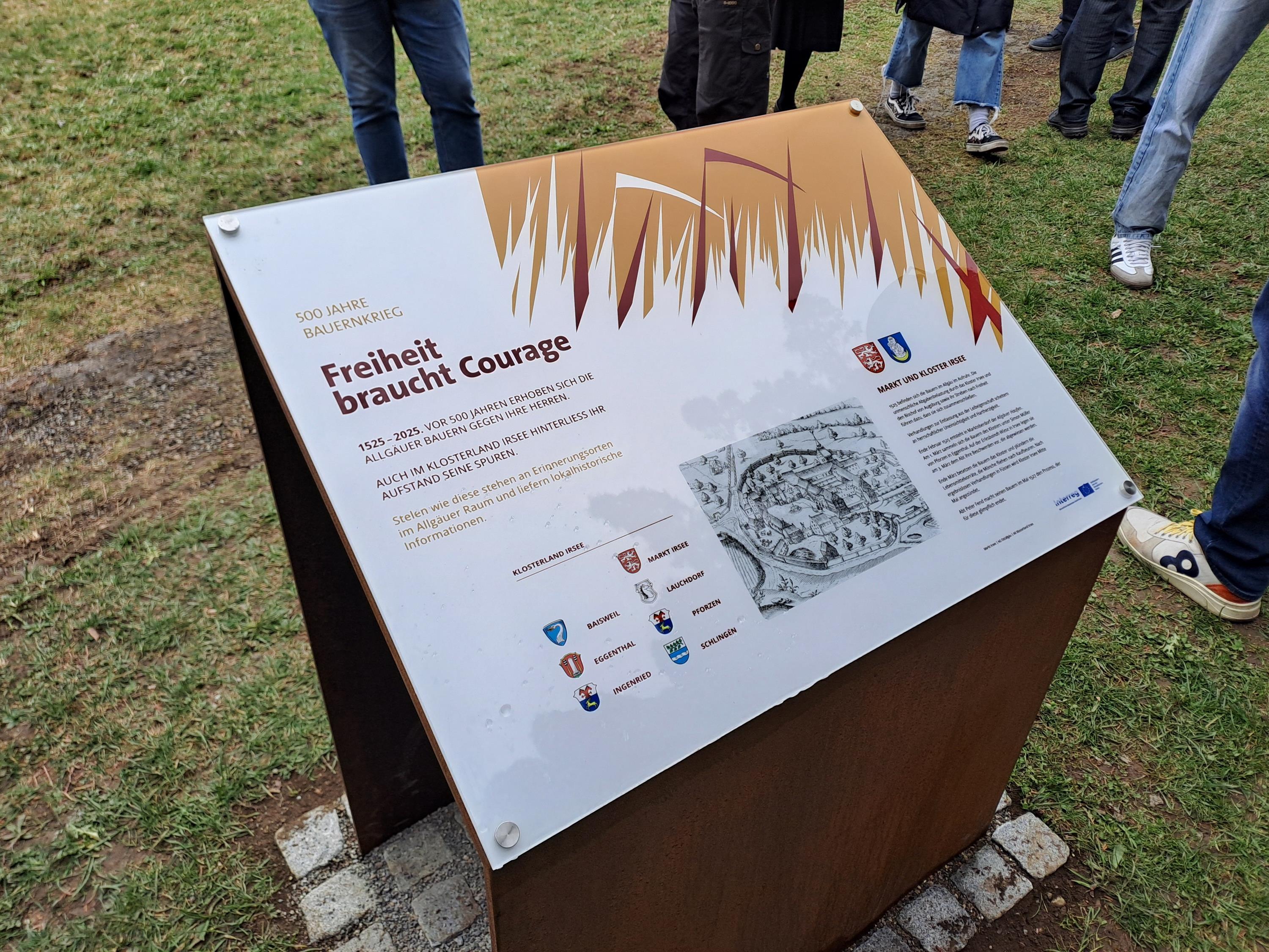 Bauernkriegs-Stele - Foto: Elena Kirchmann, Schwabenakademie Irsee