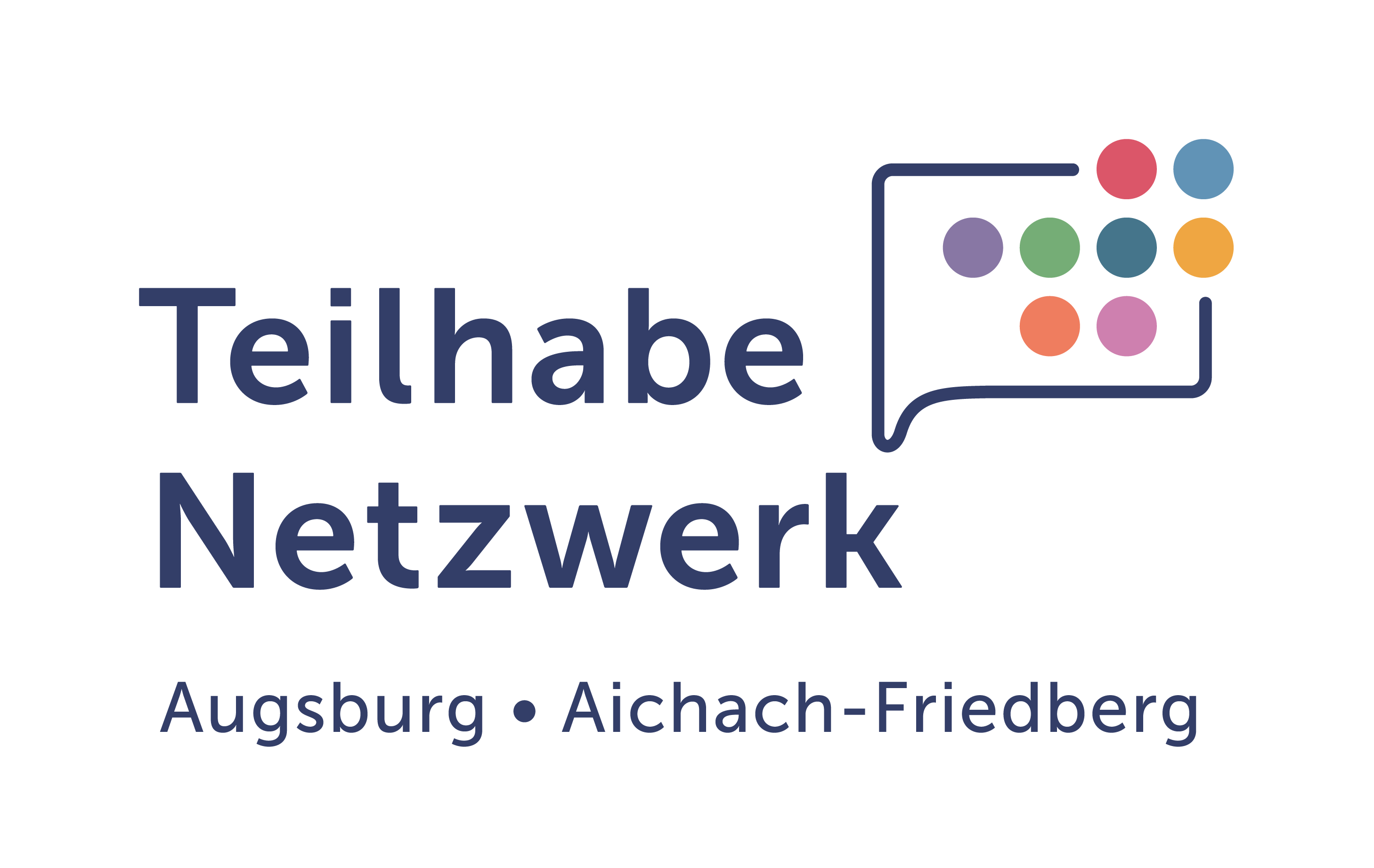Logo Teilhabe Netzwerk AUGS AIC FDB Farbig RGB