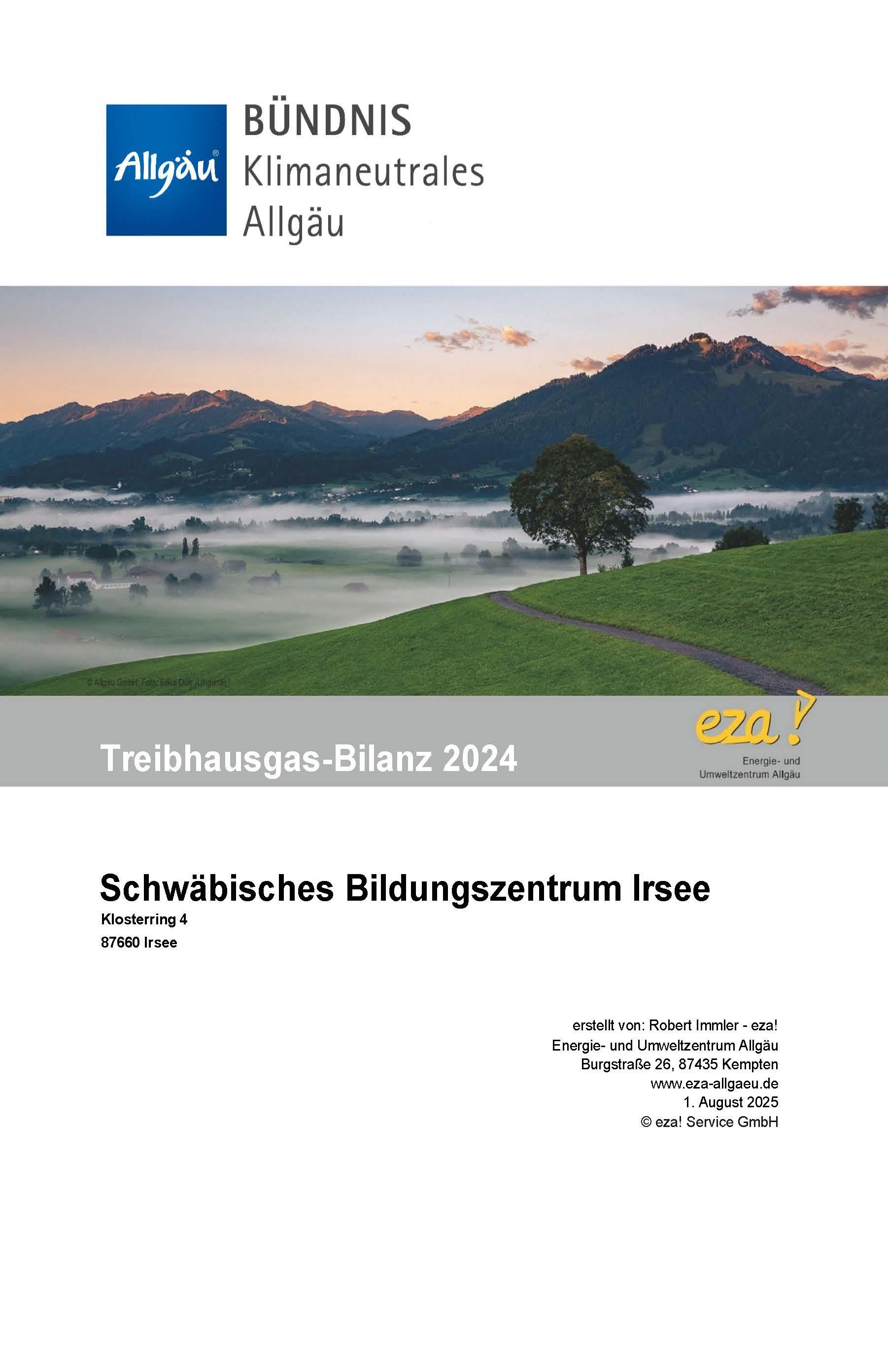 Bericht Treibhausgas-Bilanz 2024