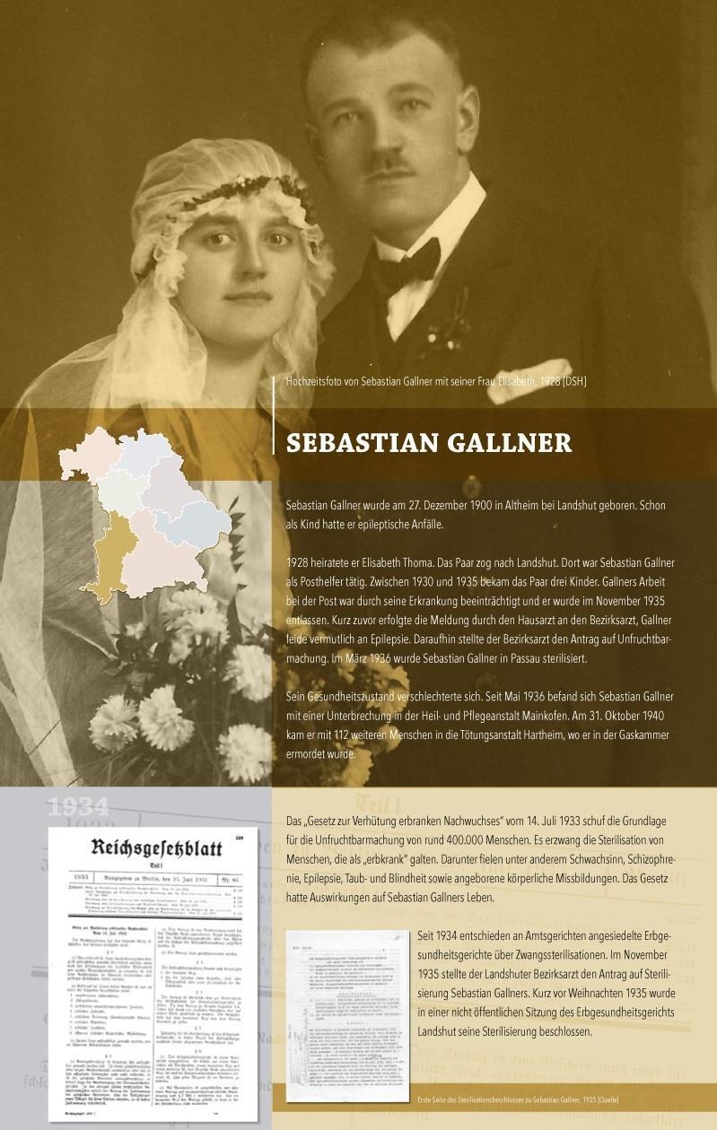 Opfer der Aktion T4 Sebastian Gallner - Foto: © blao Gestaltungsraum/Manuela Vock