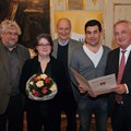 Die Preisträger mit Heimatpfleger Dr. Peter Fassl und Bezirkstagspräsident Jürgen Reichert