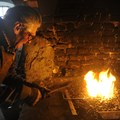 Schmiedevorführung in der Hammerschmiede Naichen