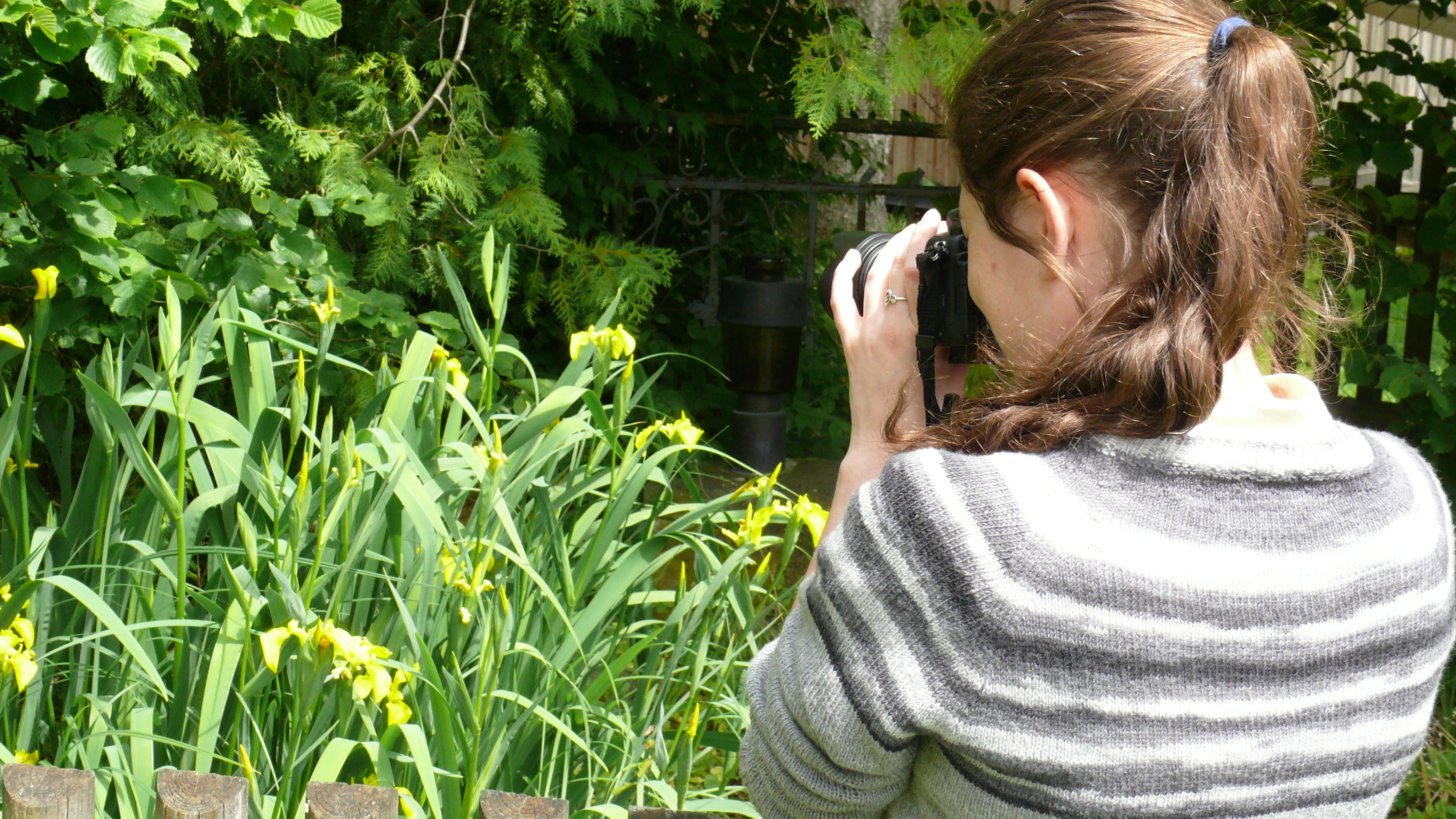 Fotografin bei der Arbeit