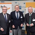 Die Vertreter der drei gastgebenden Institutionen Handwerkskammer, IHK und Bezirk Schwaben