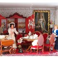 Puppenwohnzimmer in der Sonderausstellung "PuppenStubenWelten".