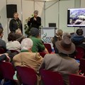 Filmemacher Florian Guthknecht, Kameramann Sigi Braun und Fischereifachberater Dr. Oliver Born stellten beantworteten nach der Filmpräsentation die Fragen der Zuschauer.