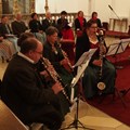 Das Dirlewanger Klarinettenquartett beim Schwäbischen Mariensingen in der Klosterkirche Irsee.