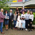 Stillkissen und ein „sprechender Speiseplan“ gehörten zu den Abschiedsgeschenken an die ukrainische Delegation.