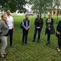 Die rumänische Delegation bei der Besichtigung von Haus 44 im Bezirkskrankenhaus (BKH) Günzburg, der ehemaligen forensischen Abteilung
