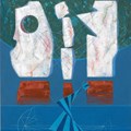 Das Bild "Phädra", 1976, Acryl von Hanns Weidner kann in der Schwäbischen Galerie des Museums Oberschönenfeld besichtigt werden.