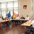Die Arbeitsgemeinschaft der Schwerbehindertenvertretungen der bayerischen Bezirke bei ihrem Treffen in Augsburg.