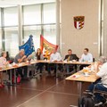 Die Arbeitsgemeinschaft der Schwerbehindertenvertretungen der bayerischen Bezirke bei ihrem Treffen in Augsburg.