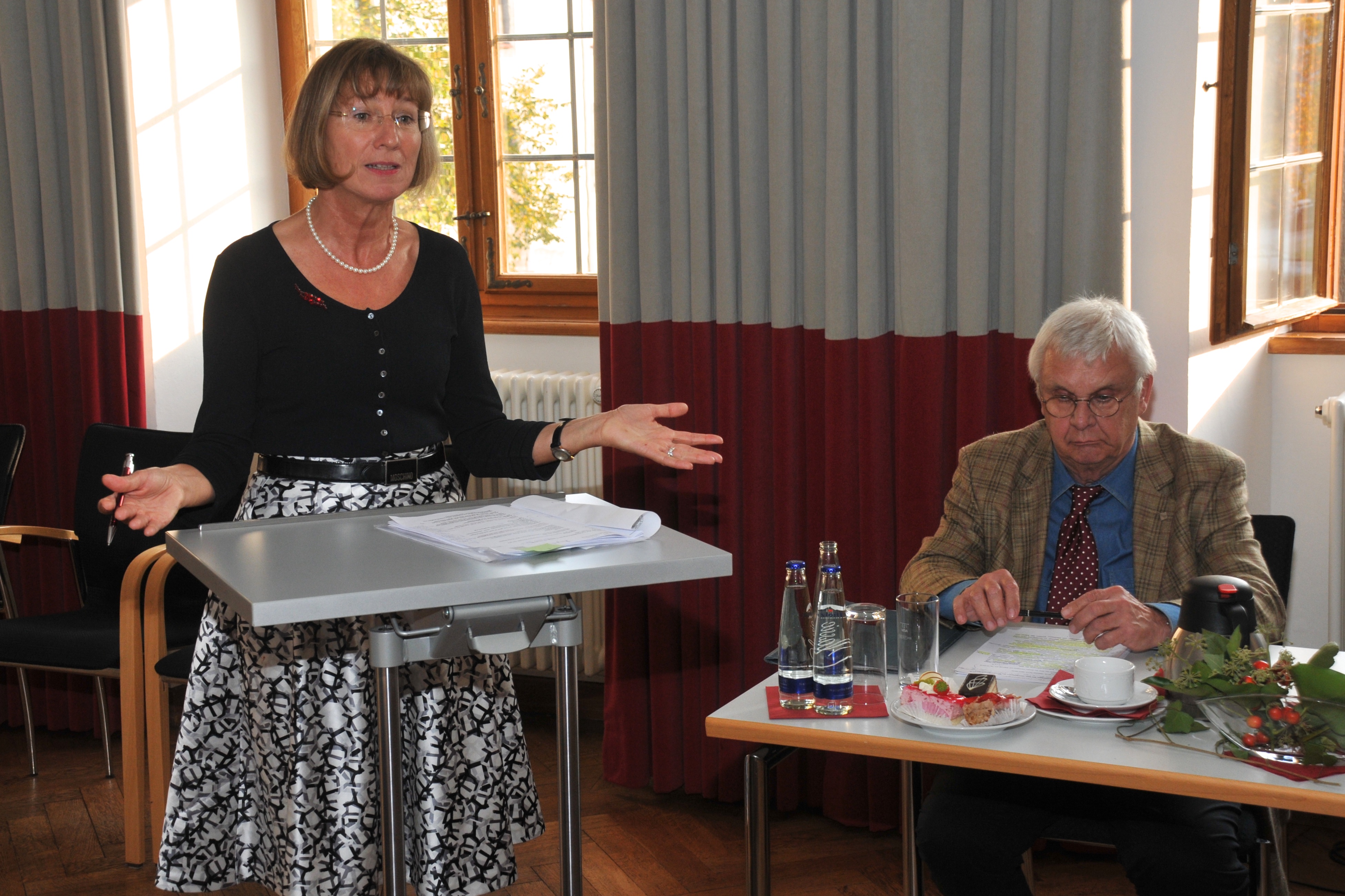 Gerlinde Augustin bei der Abschiedsrede