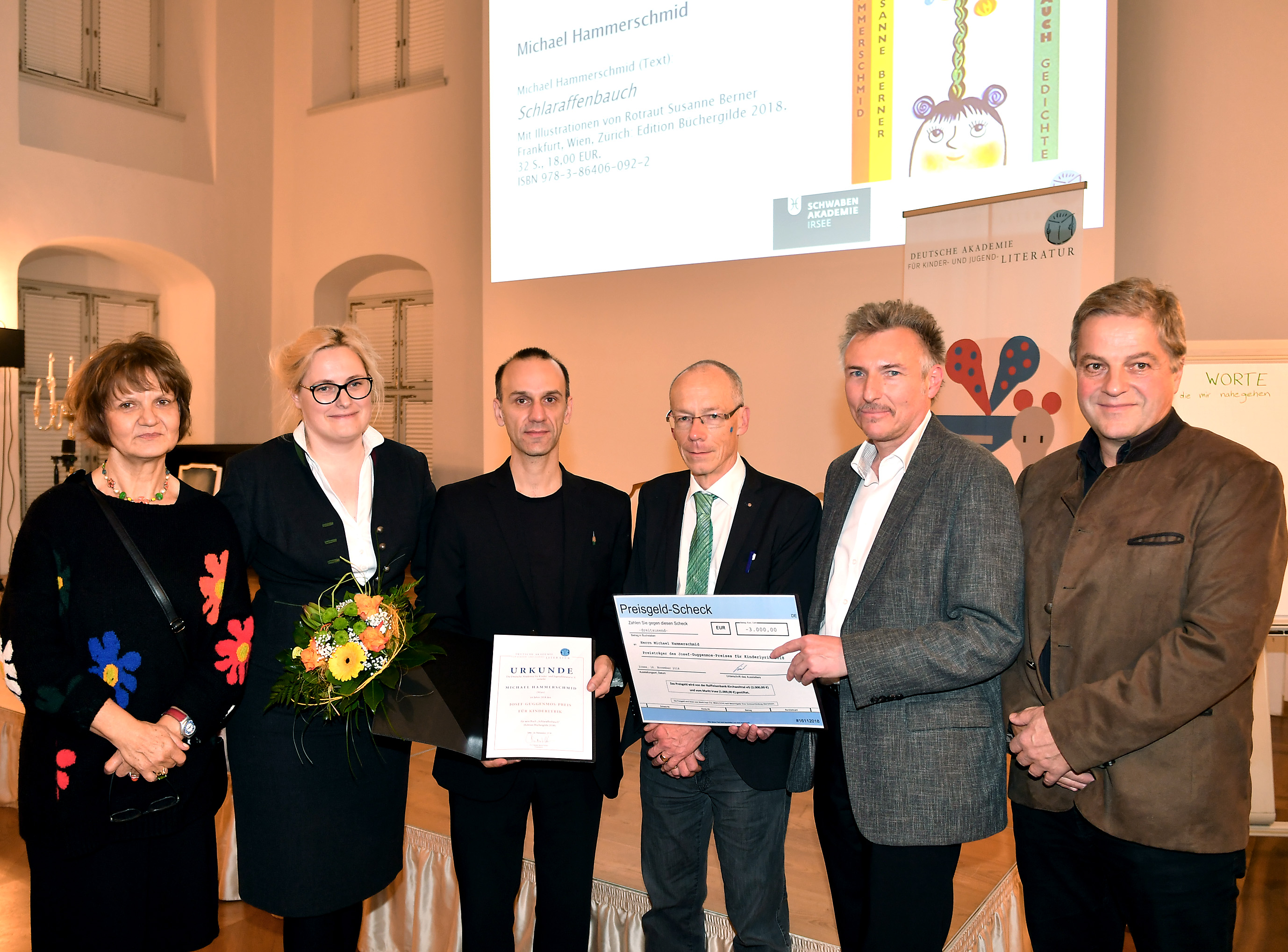 Deutsche Akademie für Kinder- und Jugendliteratur: Josef-Guggenmos-Preis für Kinderlyrik 2018 an den Wiener Dichter Michael Hammerschmid verliehen