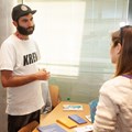Achim Seger stellte das Projekt "bildmachen" des JFF - Institut für Medienpädagogik in Forschung und Praxis vor.