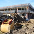 Aktuell wird das ehemalige Gebäude des BRK-Blutspendedienstes komplett entkernt.
