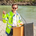 Karl Schindele, Leiter des Wasserwirtschaftsamts Kempten, stellte das Gesamt-Projekt „Strukturverbesserung der Iller“ vor.