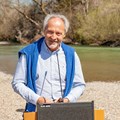 Joachim Weirather, Landrat des Landkreises Unterallgäu und Präsident des Schwäbischen Fischereiverbandes, ist guter Hoffnung für den ökologischen Zustand und die Fische in der Oberen Iller.