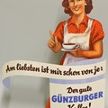 Werbeaufsteller für Günzburger Kaffee