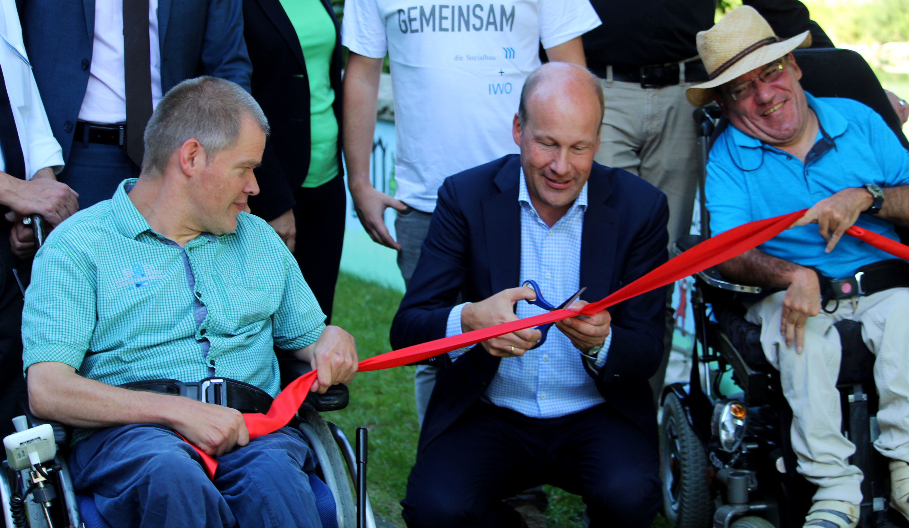 v.l.: Engelbert Boxler, Bezirkstagspräsident Martin Sailer und Gerhard Kaufmann