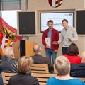 Die Träger des Preises im Bereich "Best-Practice-Projekt", Michael Matzner und Michael Schley, bedankten sich für die Auszeichnung.