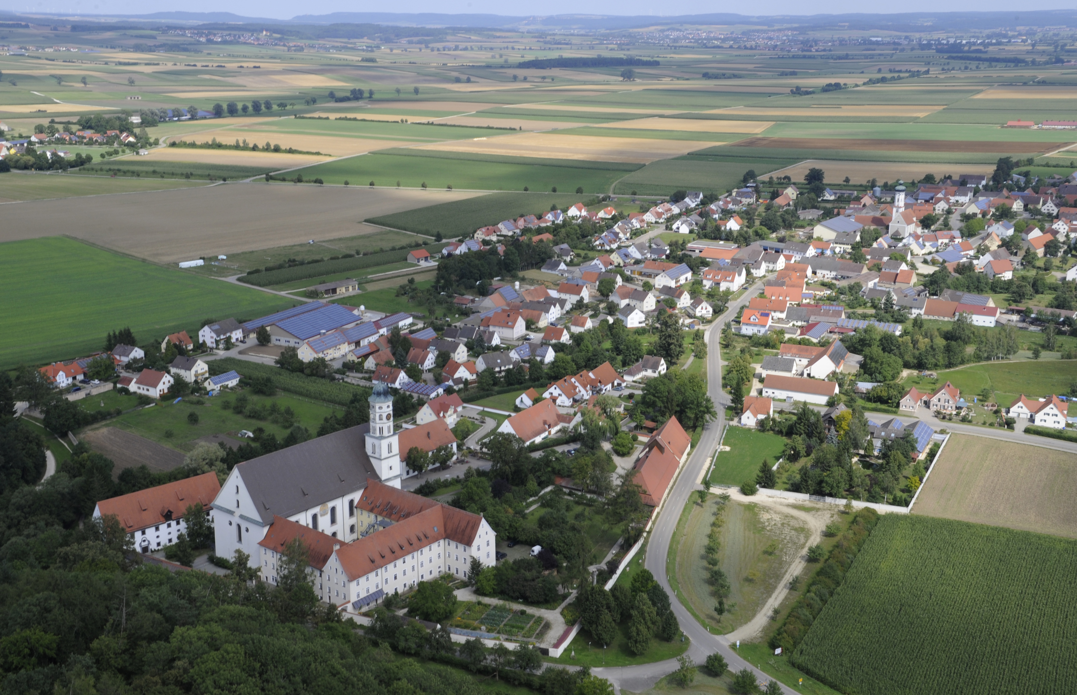 Luftbild vom Museum KulturLand Ries