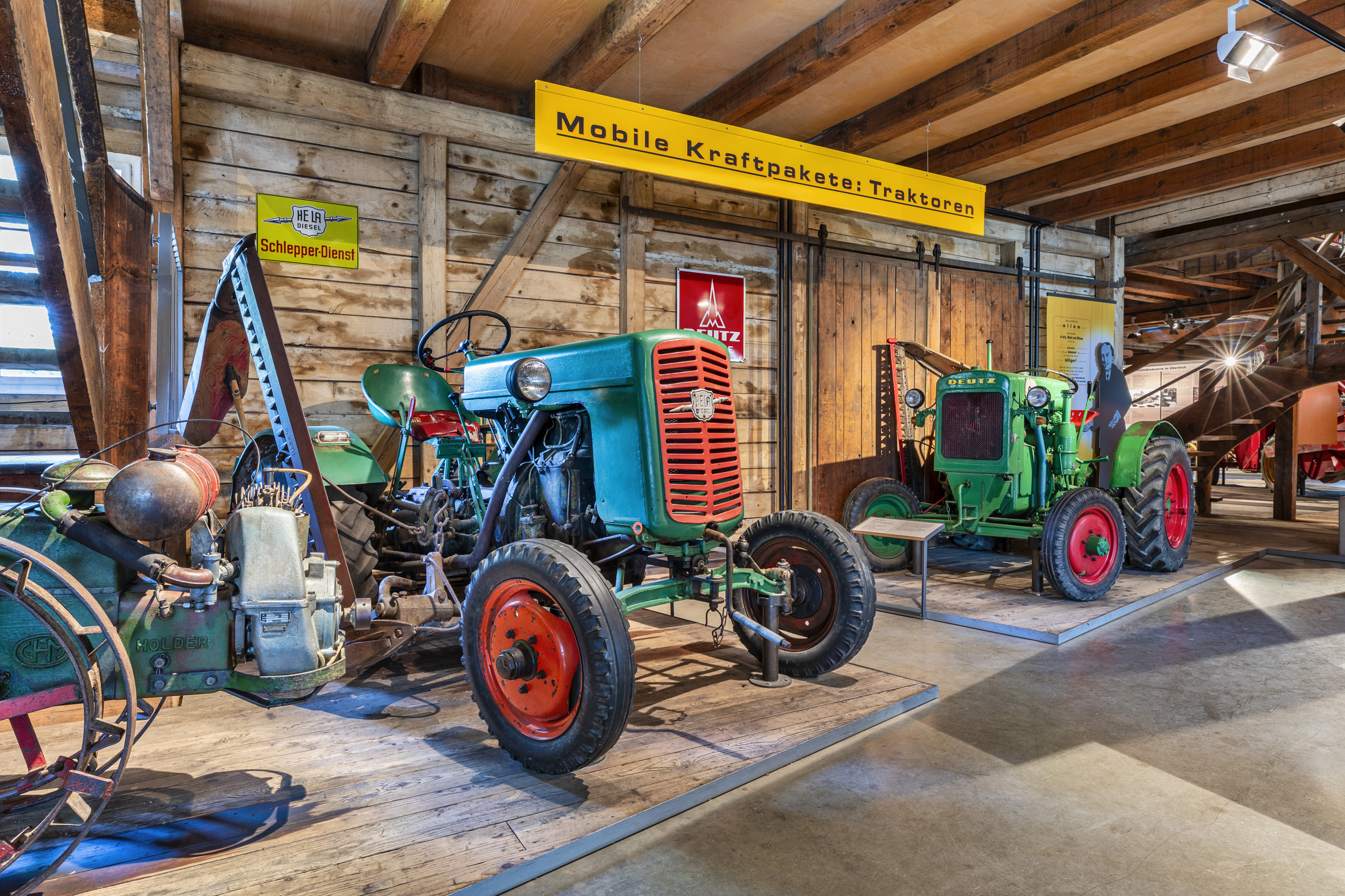 Ein Highlight ist die große Landtechnik-Ausstellung im Schwäbischen Bauernhofmuseum. Diese ist ab dem 19. Mai auch wieder zu besichtigen.