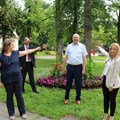 Gruppenbild zur Verabschiedung von Kurt Ertl (Mitte)