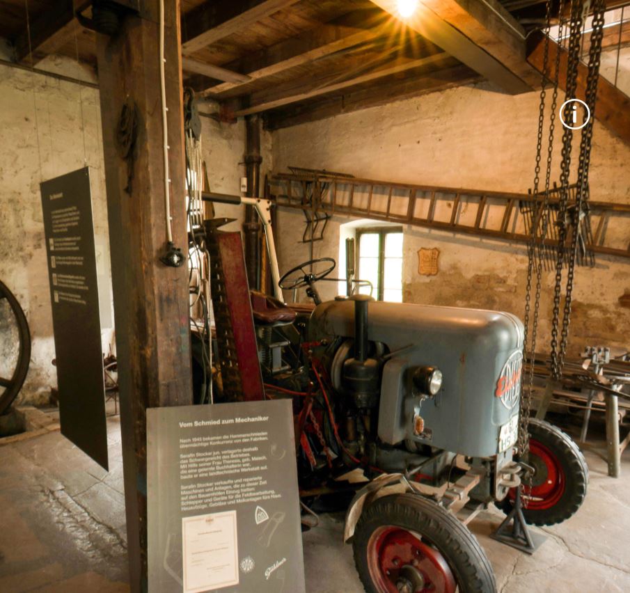 Virtueller Rundgang Hammerschmiede Traktor