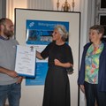 3. Preis an Esther Pausch und Matthias Prommersberger, hier mit Vize BTP Holzmann