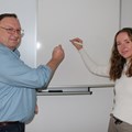 Markus Ellenrieder und seine Nachfolgerin Sophie Sauer