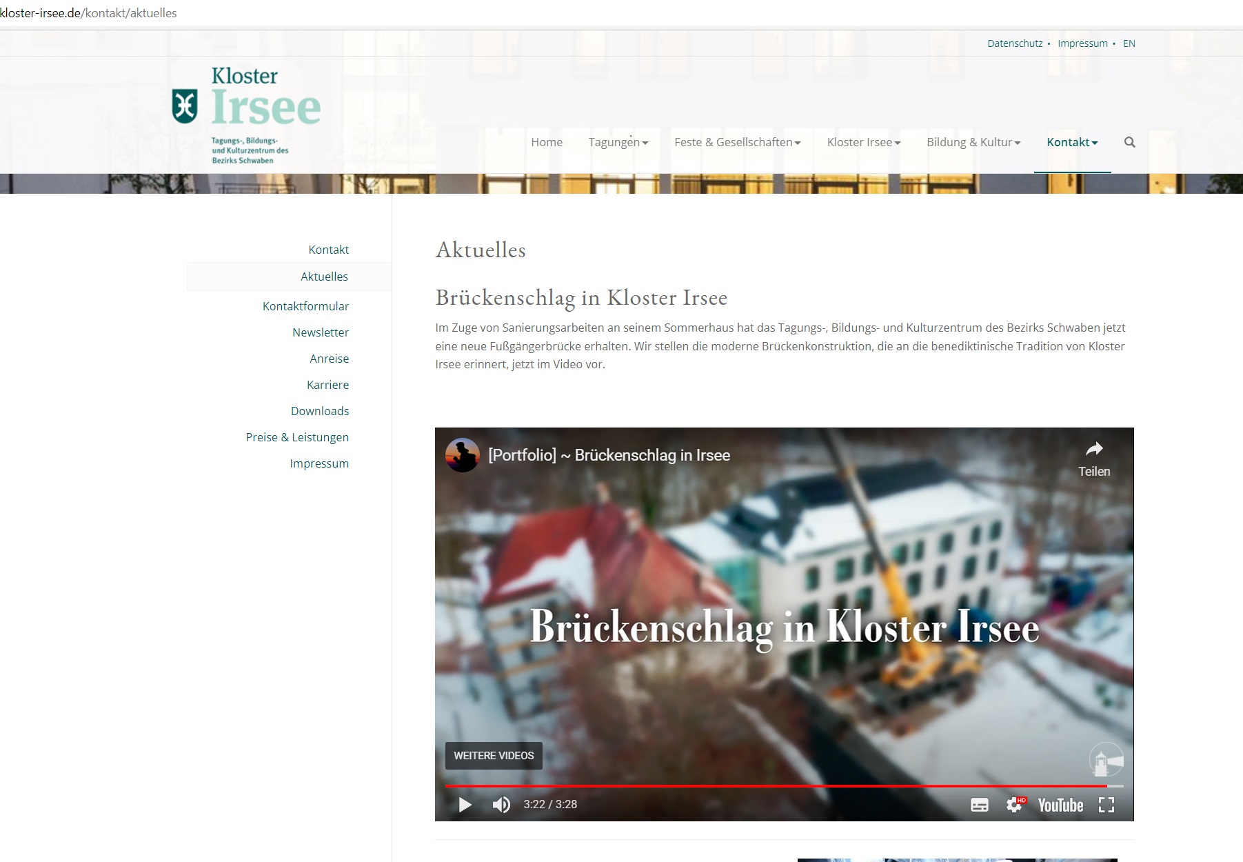 Screenshot Brückenvideo