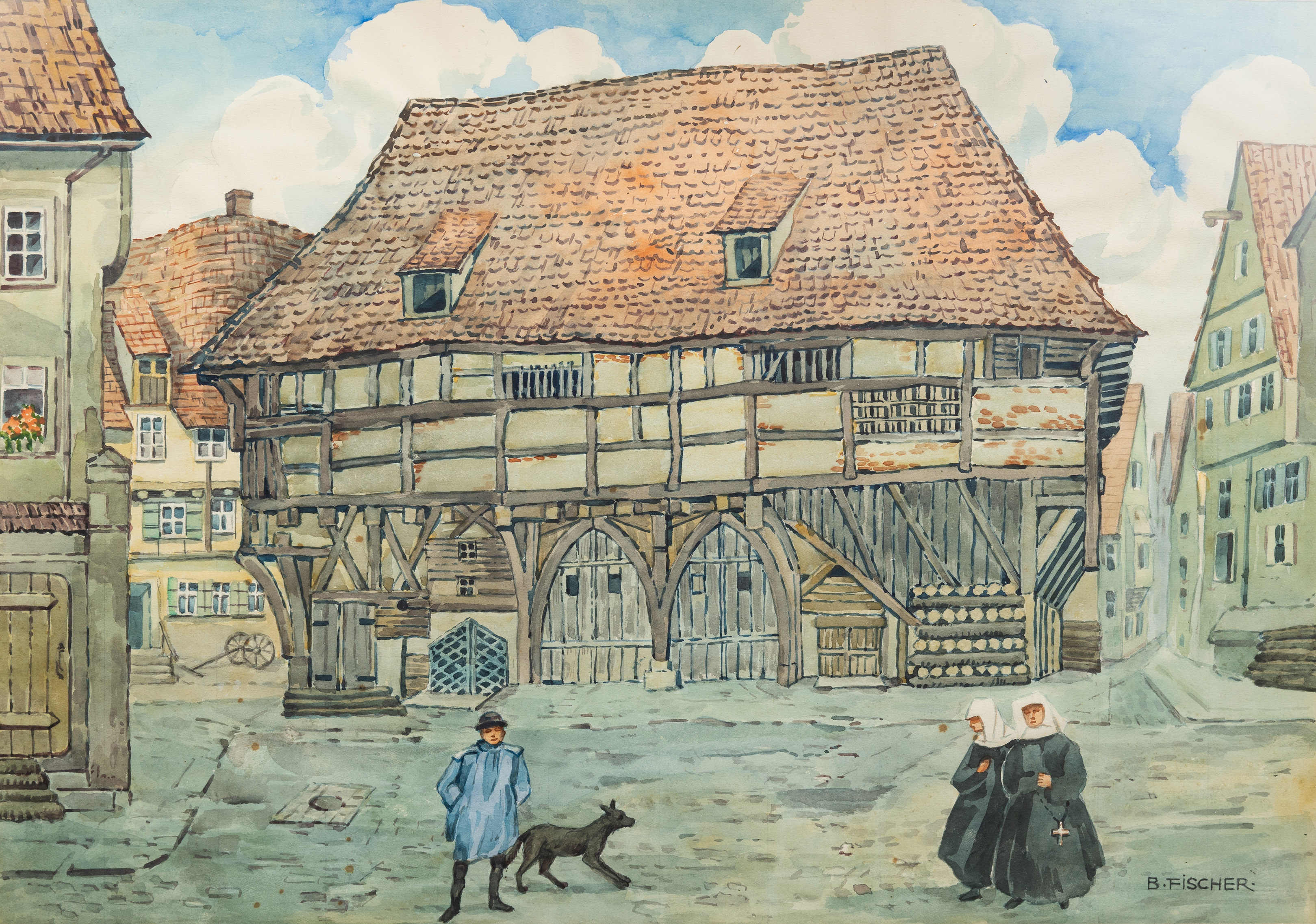 Begleitausstellung „Gezeichnet B. Fischer. Ein Nachlass Rieser Bilder Foto: Matthias Meyer/Museum KulturLand Ries