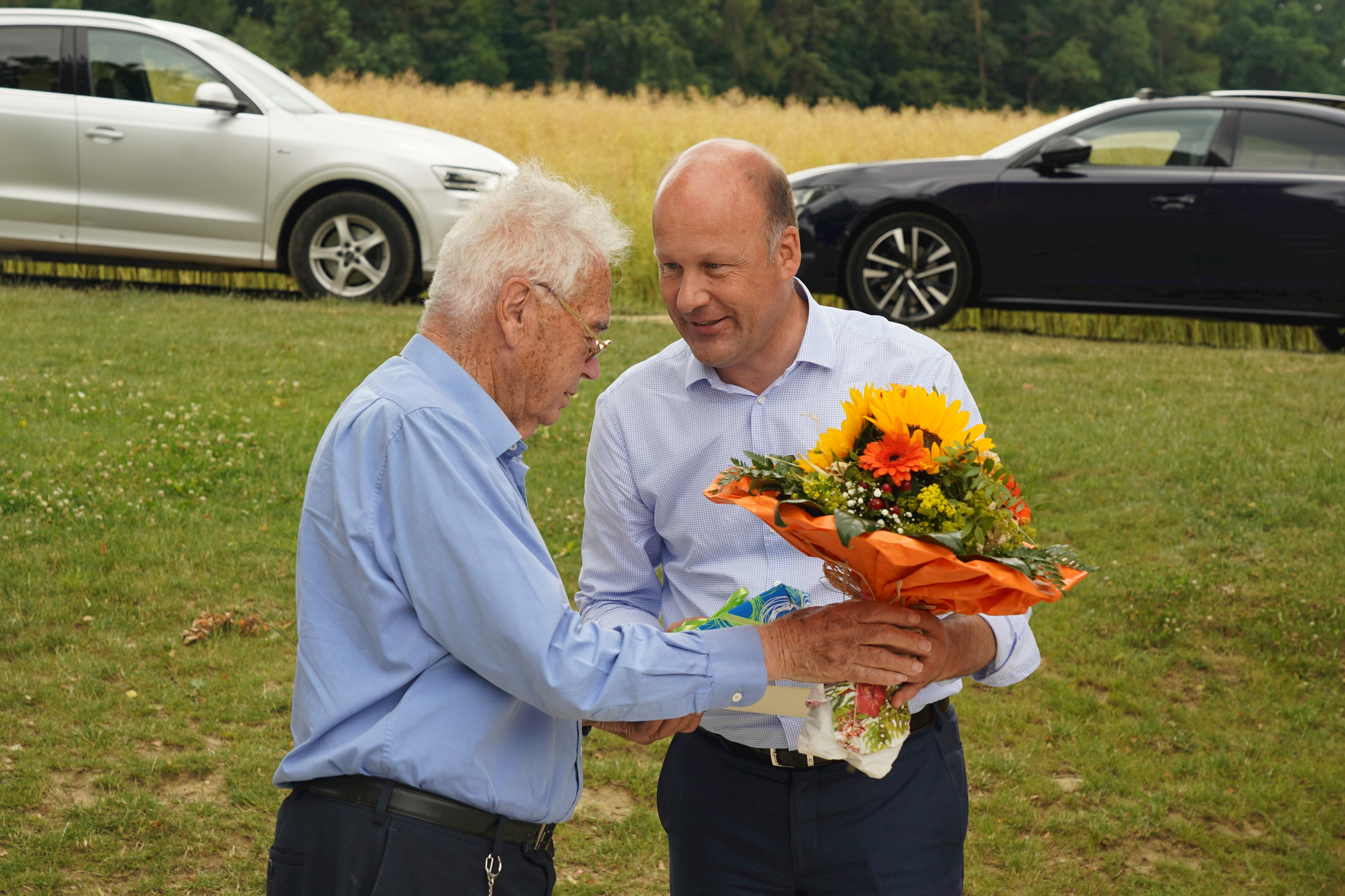 Verleihung der 7-Schwaben-Medaille an Siegfried und Elfriede Denzel Foto: Elisabeth Heisig/Bezirk Schwaben (1)