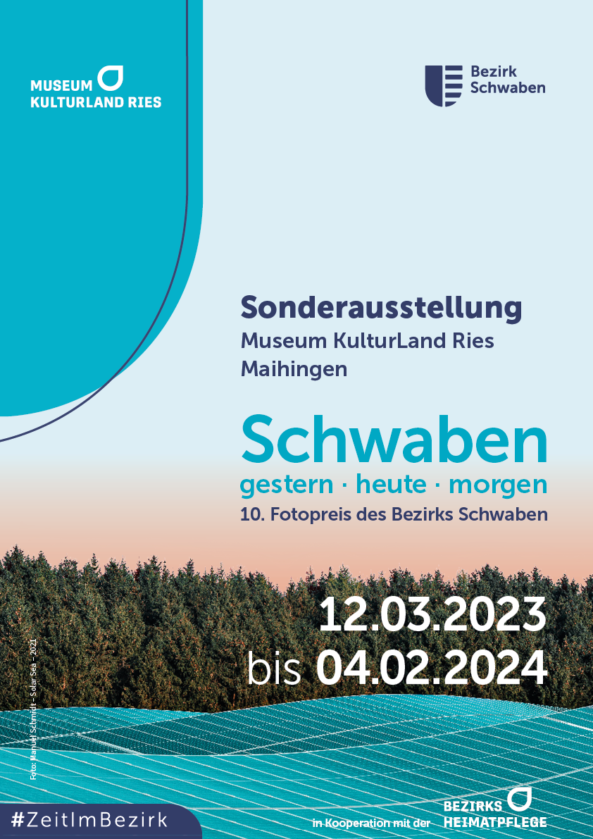 Plakat zur Fotoausstellung "Schwaben gestern - heute - morgen"