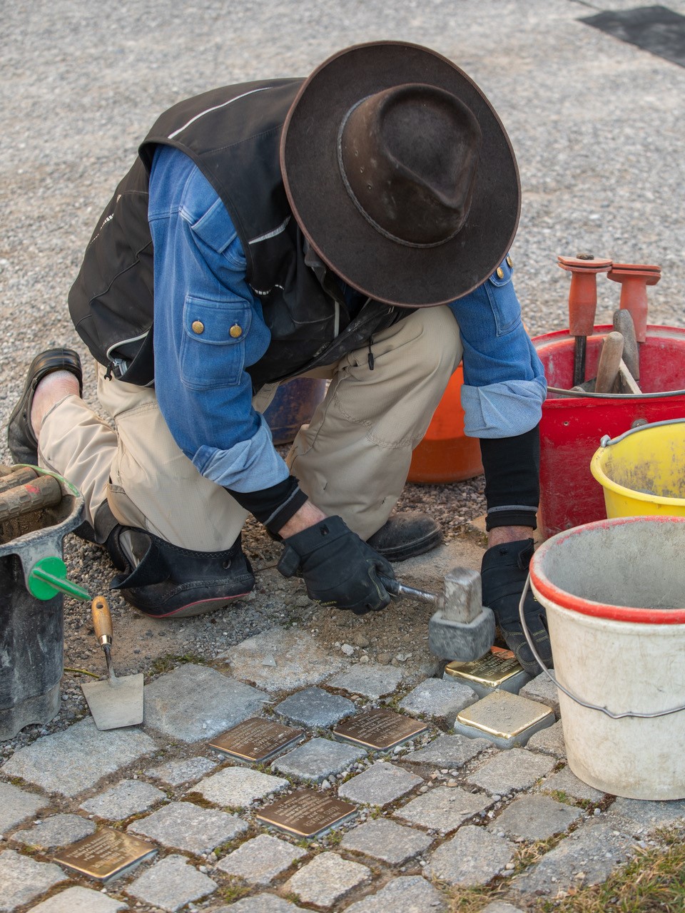 2023 Irsee Stolperstein Verlegung Gunter Demnig2 Foto Martin Zurek